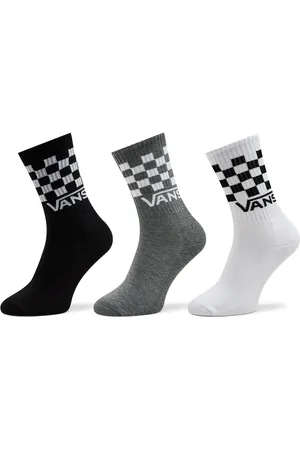Vans Set di 3 paia di calzini lunghi da uomo Classic Check Crew VN000F0WY281