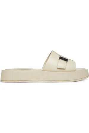 Calvin Klein Ciabatte Flatform Slide W/Ck Hw - Lth HW0HW02368