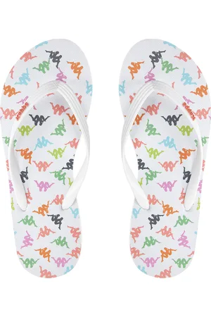 Kappa Infradito 351C22W White - Pink Coral - Pink Fuchsia
