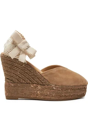 MANEBI Espadrillas Hamptons Heart-Shaped Wedge Espadrilles W 1.6 WH