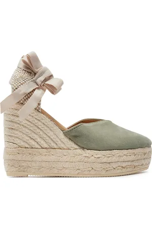 MANEBI Espadrillas Hamptons Heart-Shaped Wedge Espadrilles W 0.1 WH