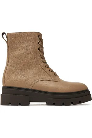 Tommy Hilfiger Stivaletti Bicolor Leather Lace-Up FW0FW08160