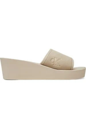 Calvin Klein Ciabatte Beach Wedge Slide Canvas YW0YW01725