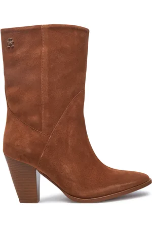 Tommy Hilfiger Stivaletti Mid Cowboy Heel Suede FW0FW08435