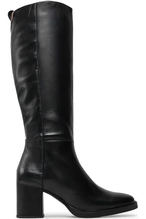 Tommy Hilfiger Stivali Long Boot Mid Wrapped Lthr Heel FW0FW08099