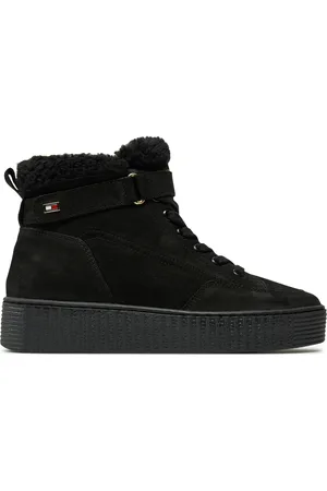 Tommy Hilfiger Sneakers Faux Fur Nubuck Low Lace-Up FW0FW08172