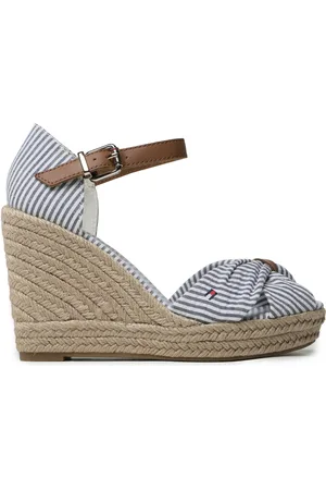 Tommy Hilfiger Espadrillas Basic Seersucker High Wedge FW0FW07160
