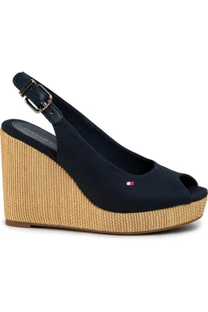 Tommy Hilfiger Sandali Iconic Elena Sling Back Wedge FW0FW04789