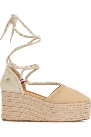 Tommy Hilfiger Espadrillas Closed Toe Linen Flatform FW0FW07746