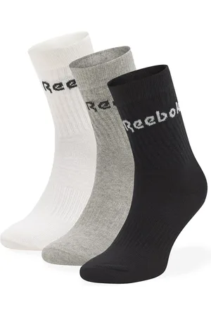 Reebok Set di 3 paia di calzini lunghi unisex Act Core Mid Crew So GC8669