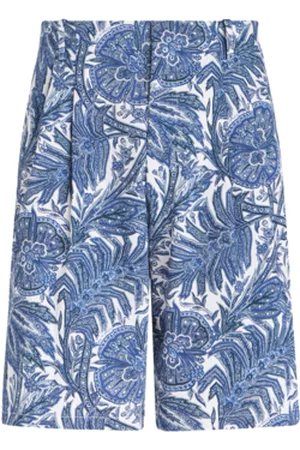 Etro Uomo Pantaloncini - Bermuda Con Motivi Foliage