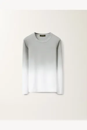 Fabiana Filippi T-shirt Stampa Sfumata In Jersey, Cenere