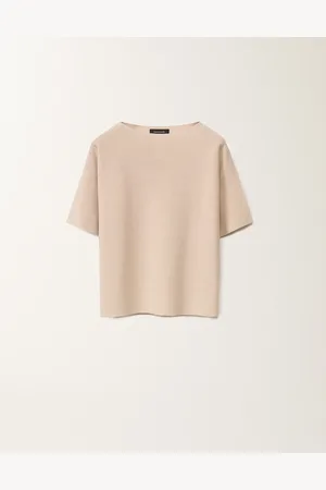Fabiana Filippi Maglia In Cotone E Lurex, Cipria