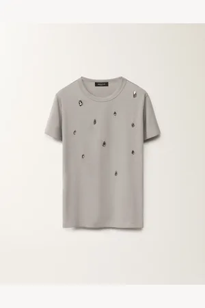 Fabiana Filippi T-shirt In Jersey, Cenere