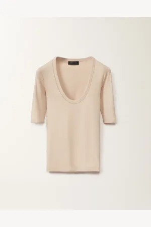 Fabiana Filippi T-shirt In Jersey, Sabbia