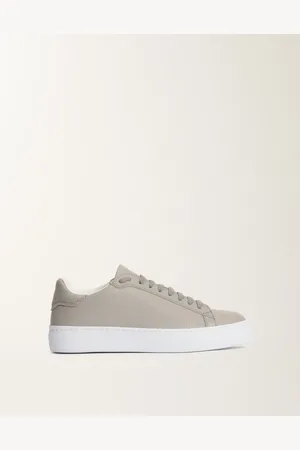 Fabiana Filippi Sneaker In Pelle Grana, Pietra