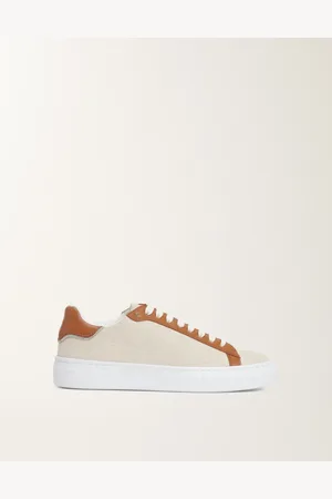 Fabiana Filippi Sneaker In Canvas E Pelle, Cuoio