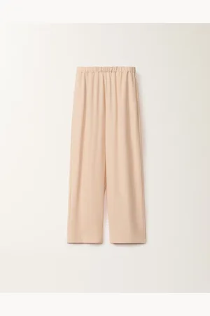 Fabiana Filippi Pantalone Trevi Longer In Enver Satin, Cipria