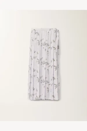 Fabiana Filippi Gonna In Georgette Stampa Botanical Picta