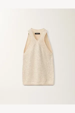 Fabiana Filippi Canotta In Maglia Di Cotone Con Paillettes
