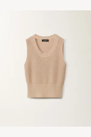 Fabiana Filippi Gilet In Cotone E Lino Con Paillettes
