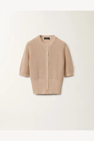 Fabiana Filippi Cardigan In Cotone E Lino Con Paillettes
