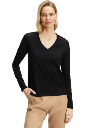 Falke Donna Maglia a manica lunga Collo a V