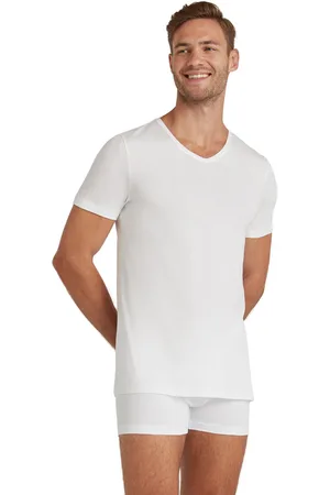 Falke Uomo T-Shirt Collo a V Daily Natural