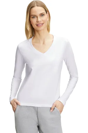 Falke Donna Maglia a manica lunga Collo a V
