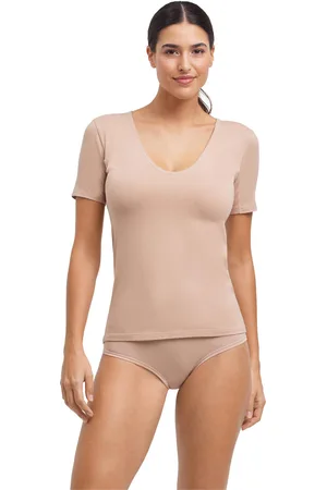 Falke Donna T-Shirt Collo a V Daily Climate Control