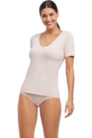Falke Donna T-Shirt Collo a V Daily Climate Control