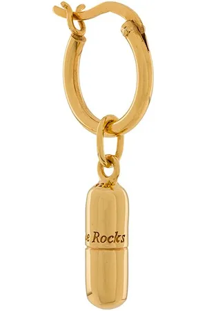 TRUE ROCKS Orecchino a cerchio con ciondolo a forma di pillola