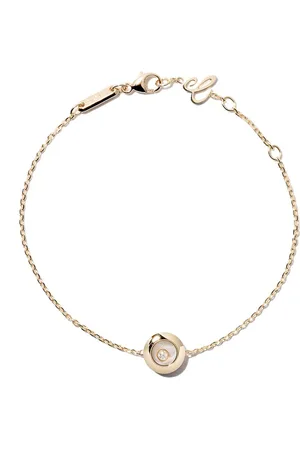 Chopard Bracciale ‘Happy Diamonds Icons’ in giallo 18kt con pendente