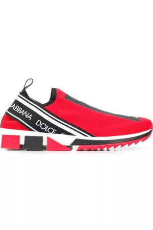 Dolce & Gabbana Uomo Sneakers senza lacci - Sneakers Sorrento con stampa - Rosso
