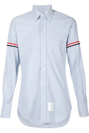 Thom Browne Camicia con dettaglio maniche in grosgrain