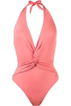 Brigitte Deep v-neck wrapped swimsuit
