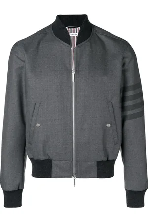 Thom Browne Bomber con dettaglio a righe