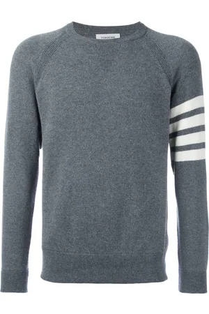 Thom Browne Maglione a girocollo con dettaglio a 4 righe