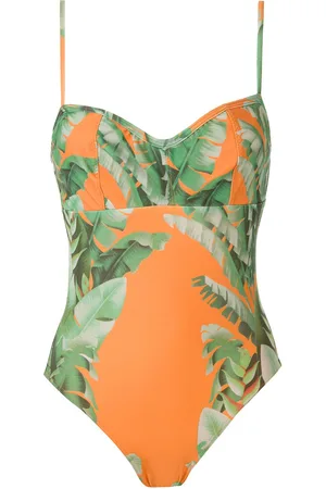 AMIR SLAMA Costume intero a fiori