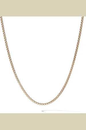 David Yurman Collana Box Chain in giallo 18kt
