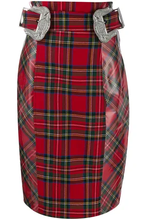 Philipp Plein Gonna a matita tartan