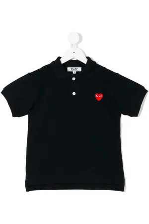 Comme des Garçons Polo con cuore ricamato