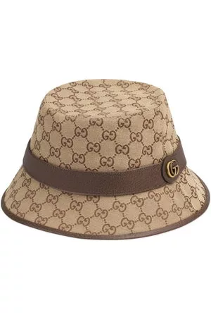 Gucci Uomo Cappello Bucket - Cappello bucket GG con stampa - Toni neutri