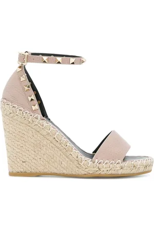 VALENTINO GARAVANI Sandali Double Rockstud con zeppa 95mm
