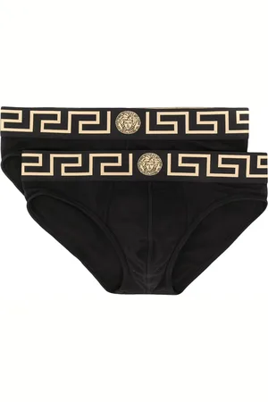 VERSACE Set di 2 slip con bordo Greca