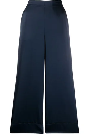 BLANCA Pantaloni crop a gamba ampia
