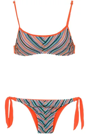 AMIR SLAMA Top bikini con stampa