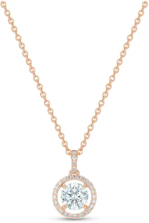 De Beers Collana Aura con pendente in rosa 18 carati e diamanti
