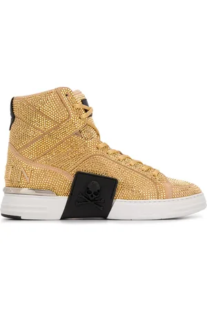 Philipp Plein Sneakers alte con diamanti sintetici