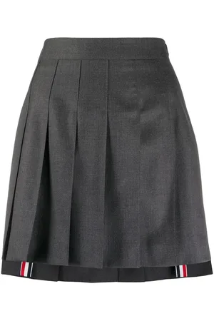 Thom Browne Minigonna plissettata a vita alta